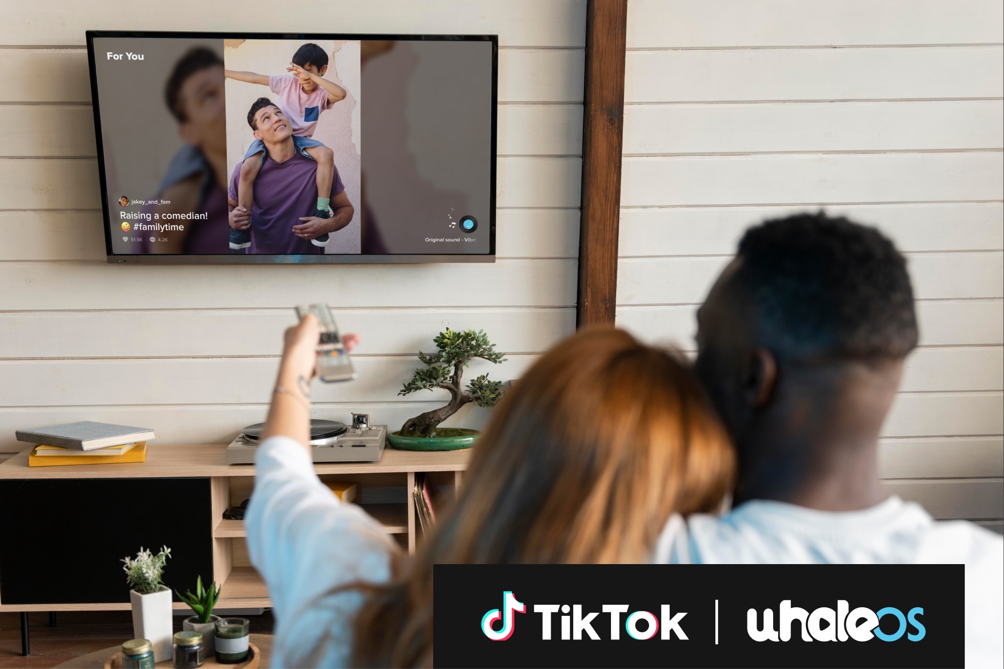 TikTok comes to living room TVs in partnership with whaleOS 3